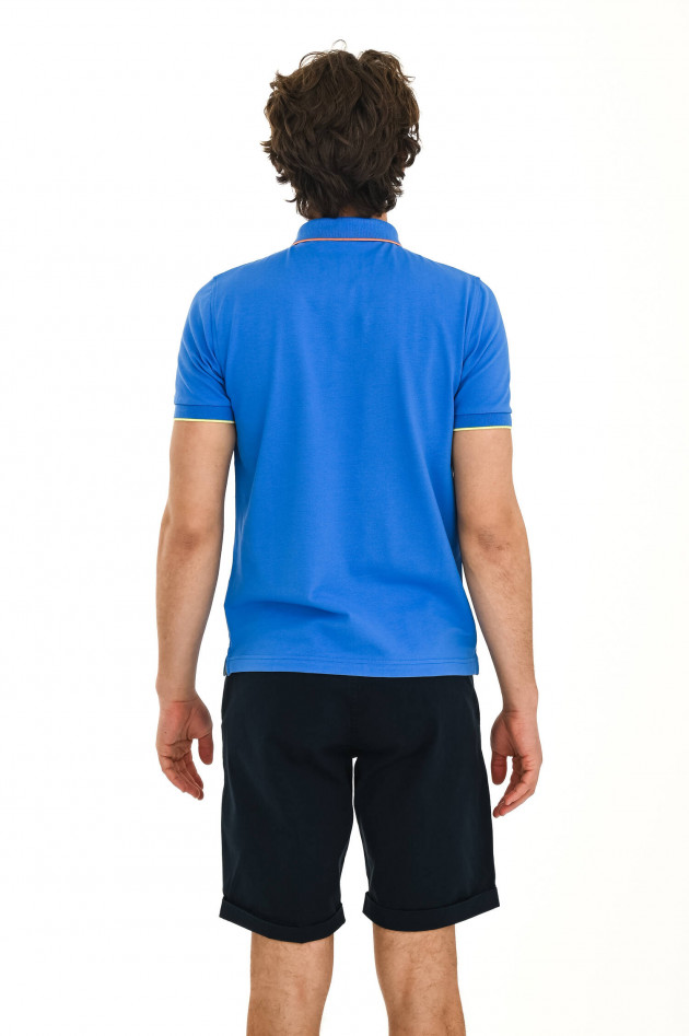 Sun68  Klassisches Poloshirt in Indigoblau