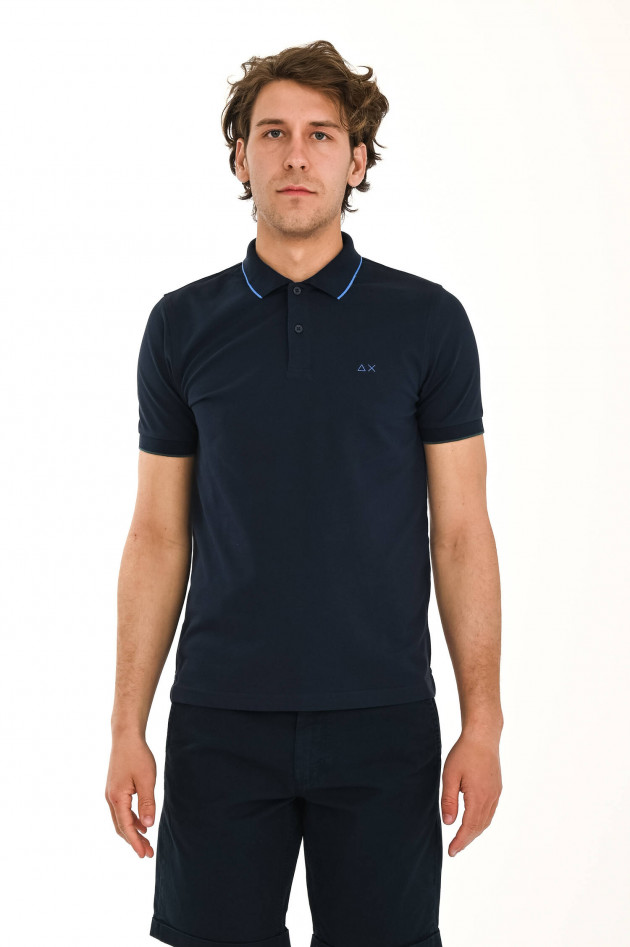 Sun68  Klassisches Poloshirt in Navy