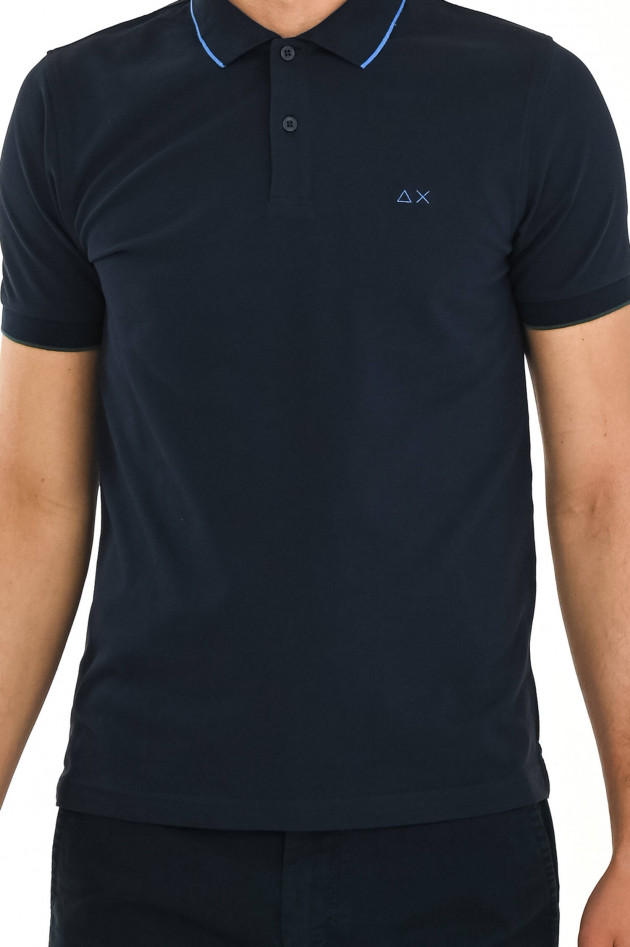 Sun68  Klassisches Poloshirt in Navy