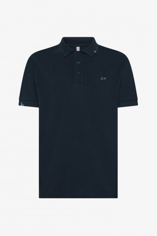 Sun68  Vintage Polo aus Baumwolle in Navy
