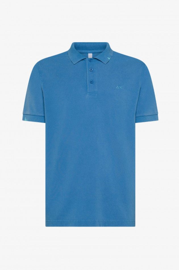 Sun68  Vintage Polo aus Baumwolle in Avio Scuro