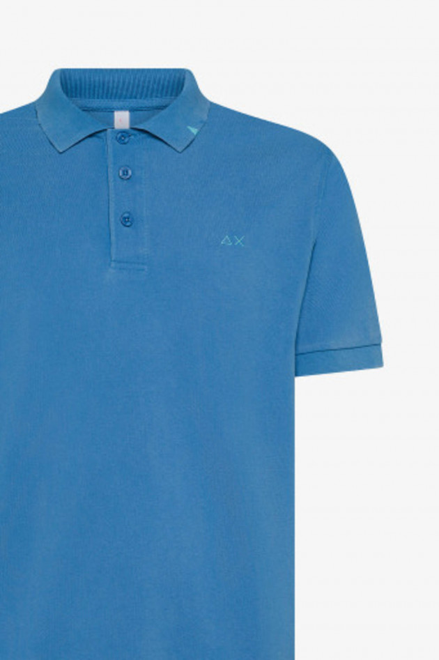 Sun68  Vintage Polo aus Baumwolle in Avio Scuro