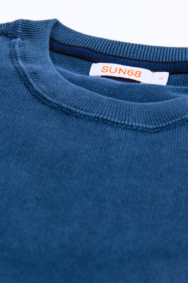 Sun68  Strukturierter Pullover in Navy