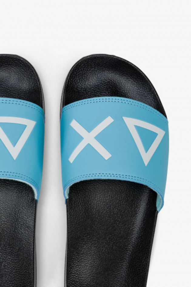 Sun68  Beach Slipper in Schwarz/Türkis
