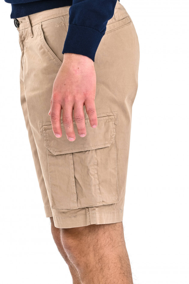 Sun68  Kurze Cargoshorts in Beige