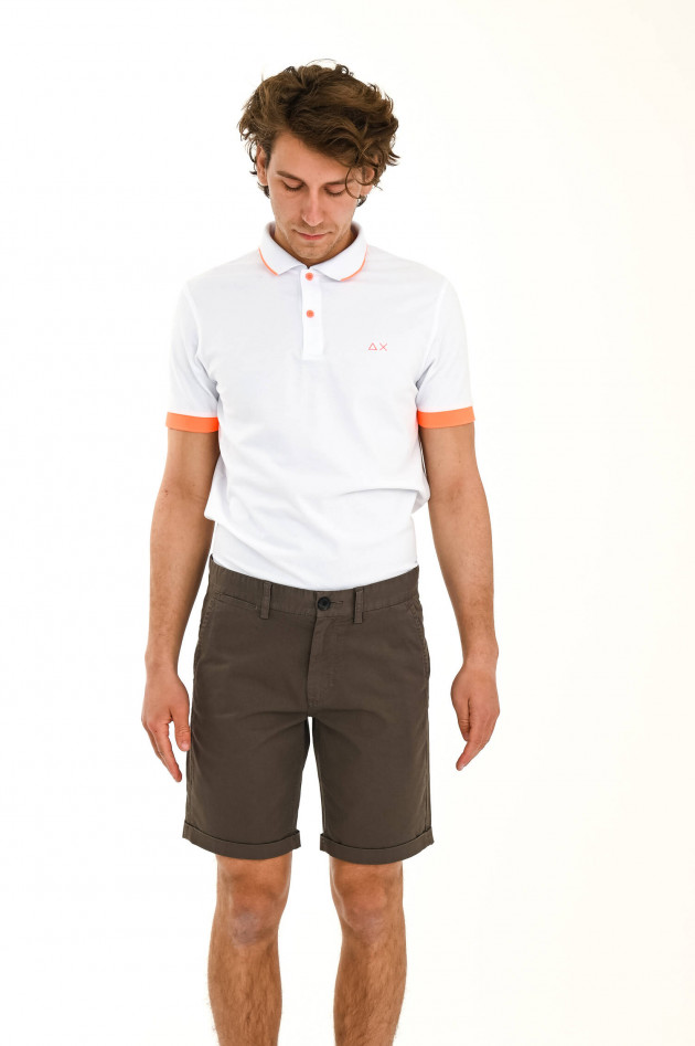 Sun68  Basic Bermuda Shorts in Khaki