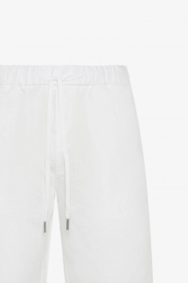 Sun68  Shorts aus Leinen-Baumwoll-Mix in Bianco