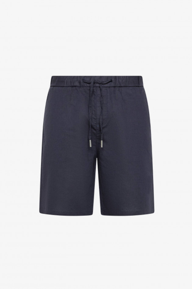 Sun68  Shorts aus Leinen-Baumwoll-Mix in Navy
