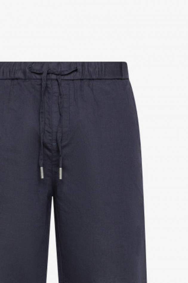 Sun68  Shorts aus Leinen-Baumwoll-Mix in Navy