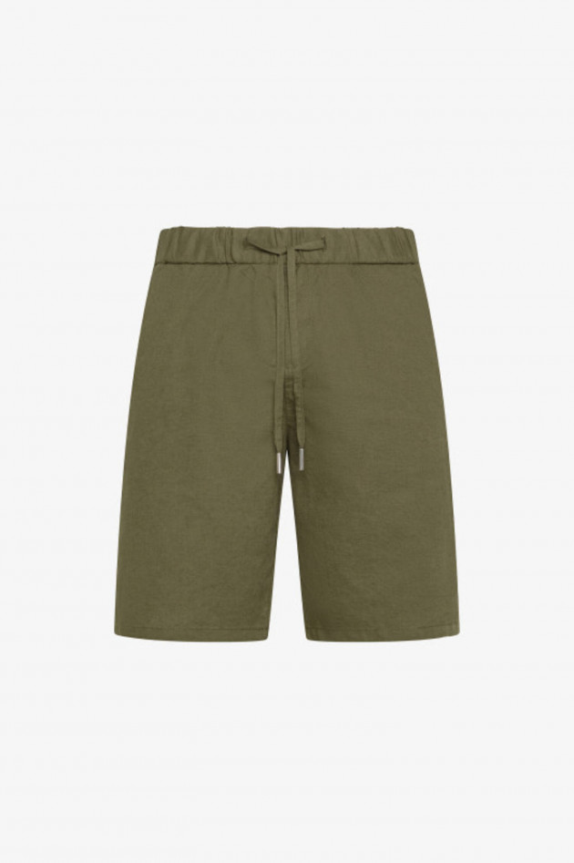 Sun68  Shorts aus Leinen-Baumwoll-Mix in Khaki