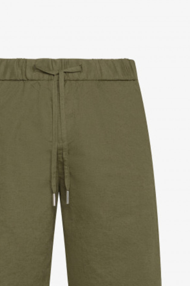 Sun68  Shorts aus Leinen-Baumwoll-Mix in Khaki
