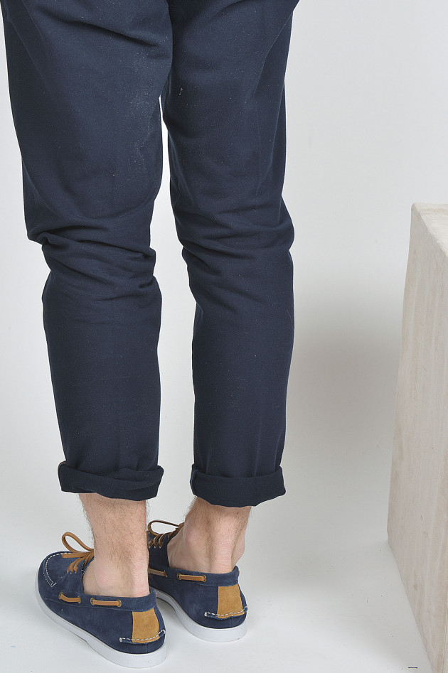 Sun68  Bootsschuhe aus Leder in Navy