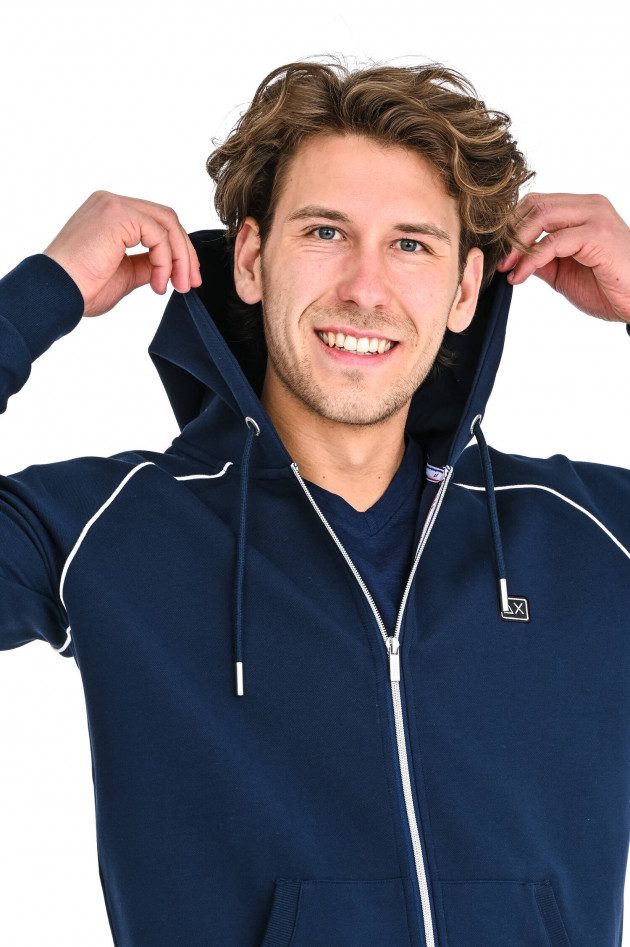 Sun68  Sweat jacke mit Logo-Patch in Navy