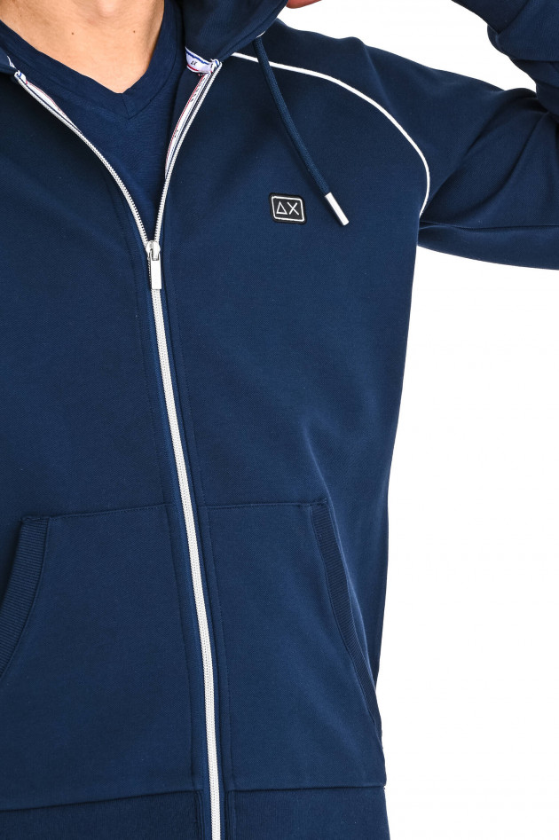 Sun68  Sweat jacke mit Logo-Patch in Navy