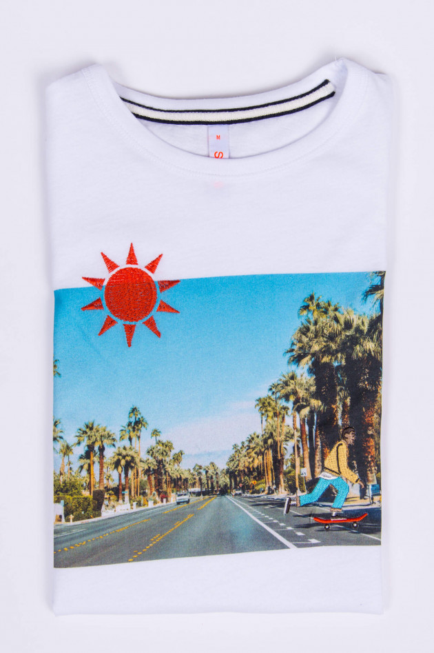 Sun68  T-Shirt STREETVIEW mit Fotoprint in Weiß