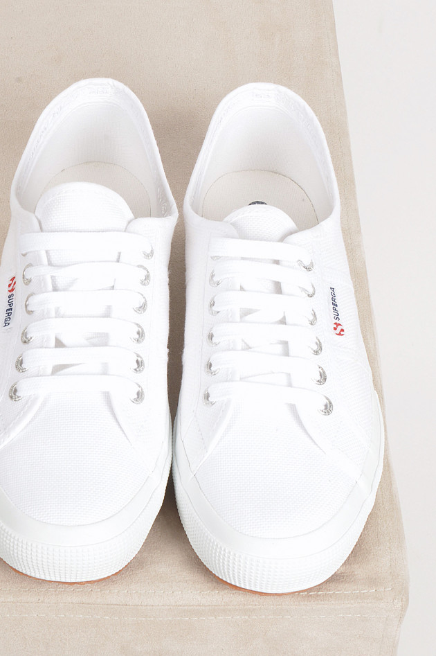 Superga Sneakers aus Baumwolle in Weiß