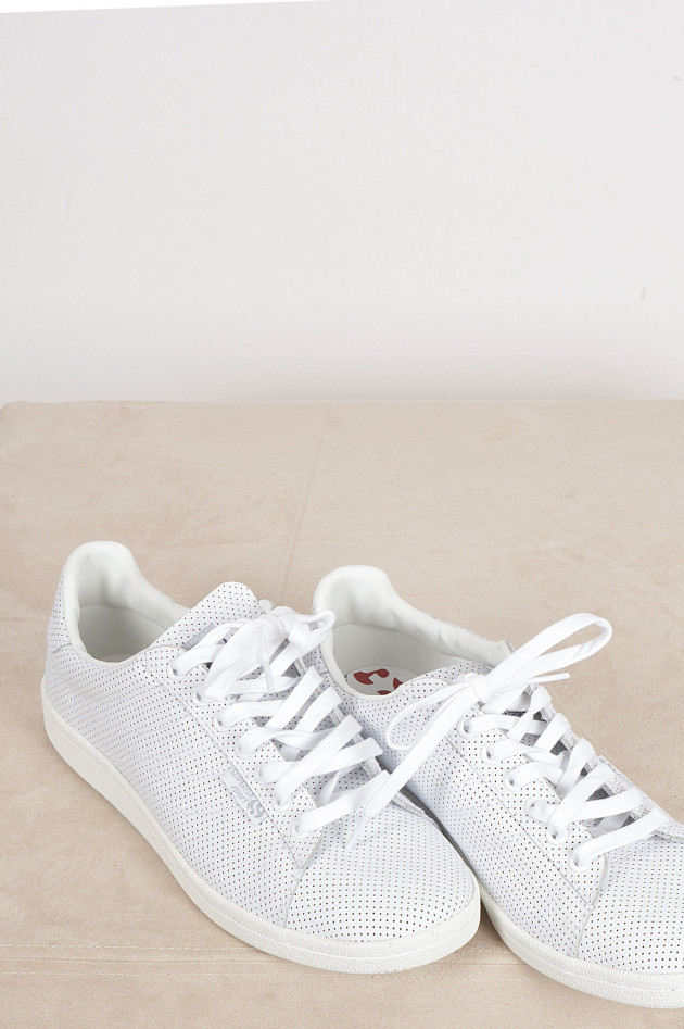 Superga Sneakers aus Leder in Weiß