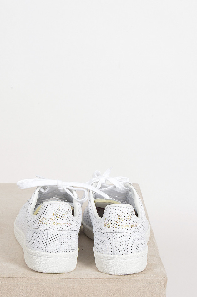 Superga Sneakers aus Leder in Weiß