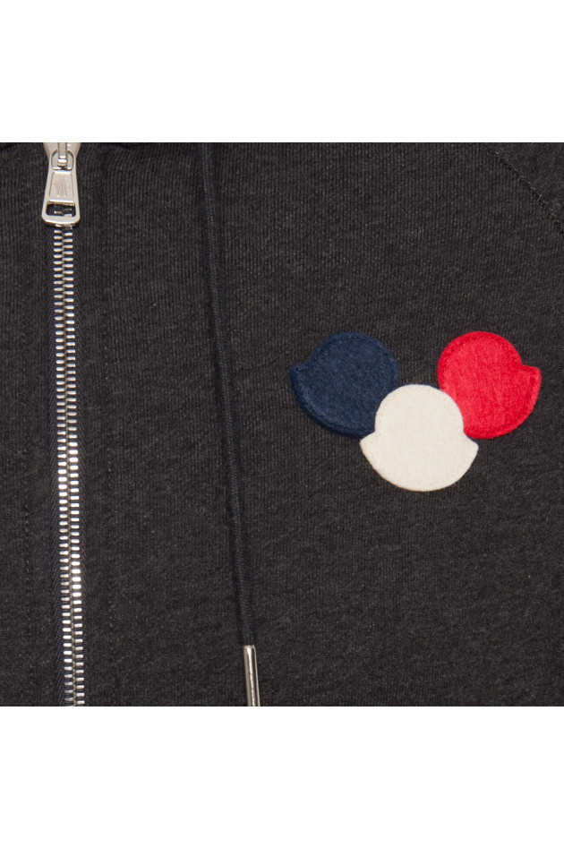 Moncler Sweatjacke in Dunkelgrau