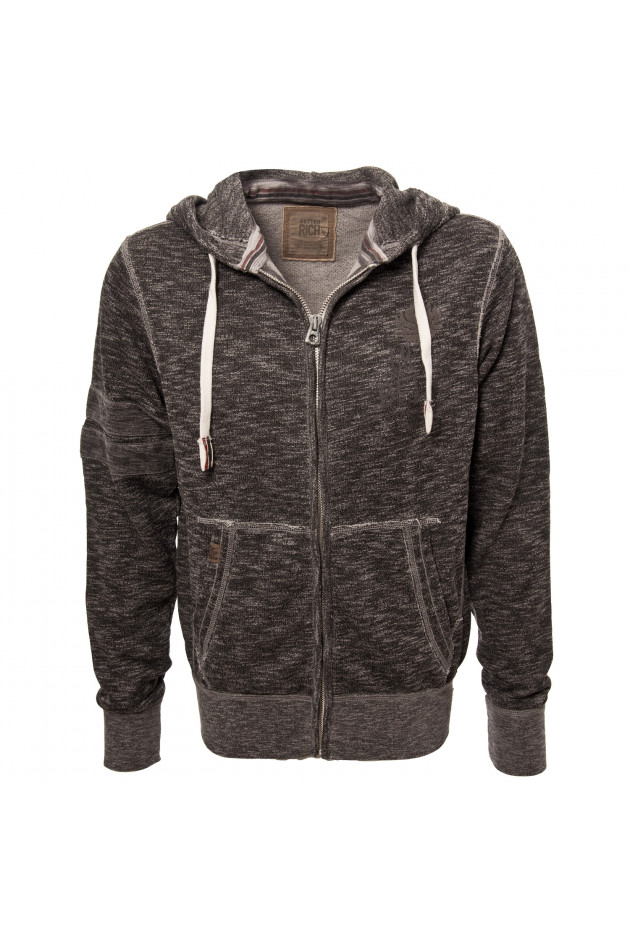 Better Rich Sweatjacke in Grau meliert