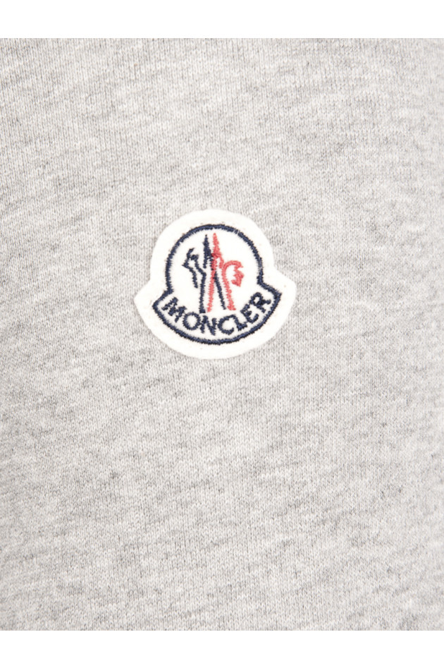 Moncler Sweatjacke in Hellgrau