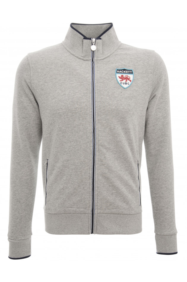 Hackett London Sweatjacke in Hellgrau