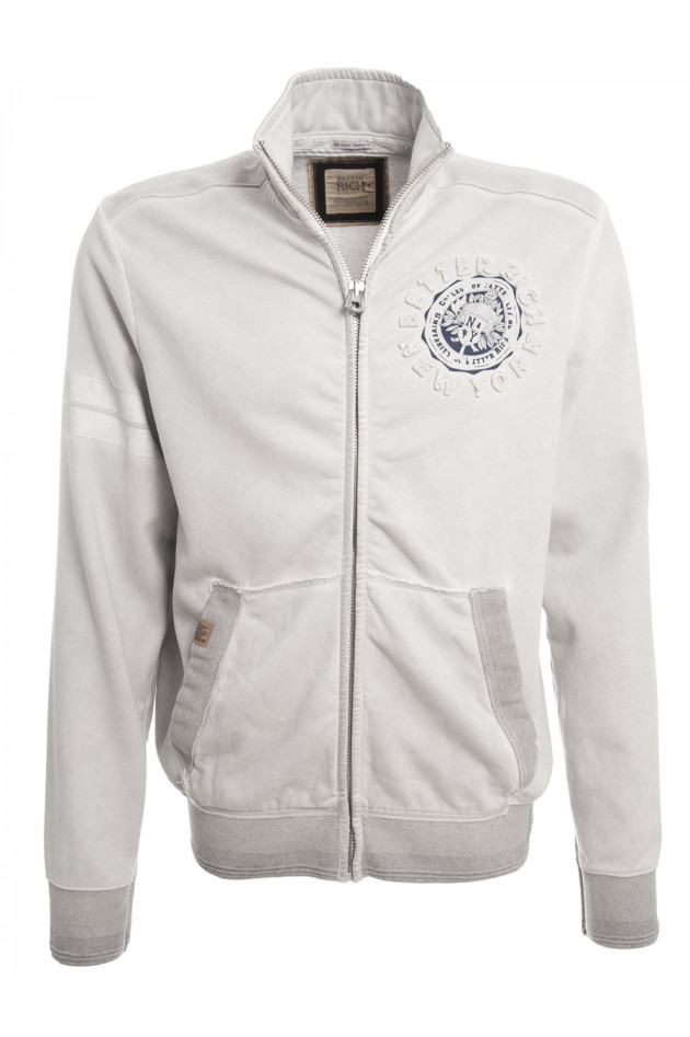Better Rich Sweatjacke in Hellgrau