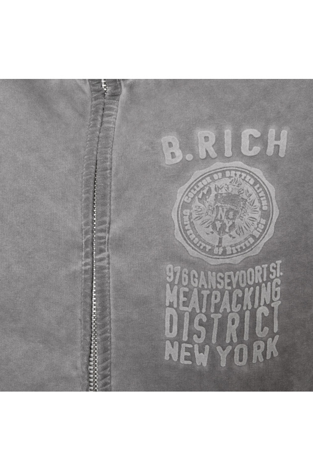 Better Rich Sweatjacke in Mittelgrau