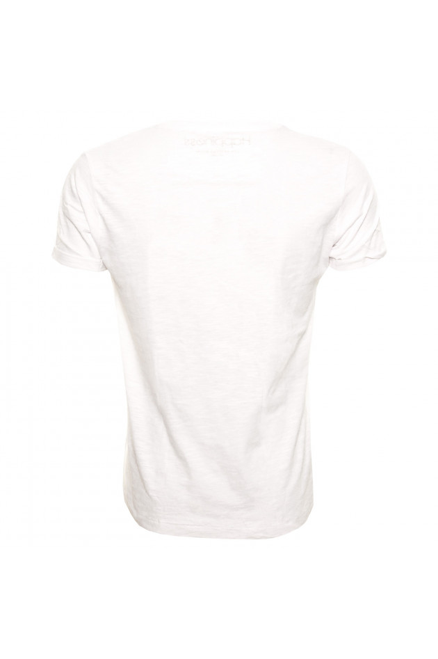 Happiness T-Shirt Against Monday in Weiß