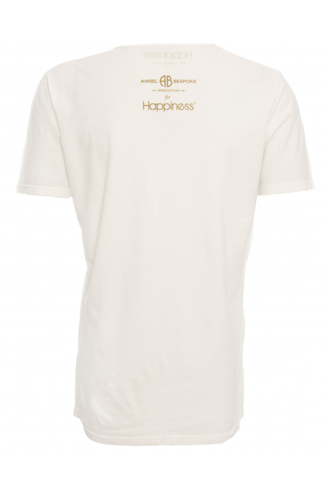 Happiness T-Shirt ANZUG ROT in Weiß