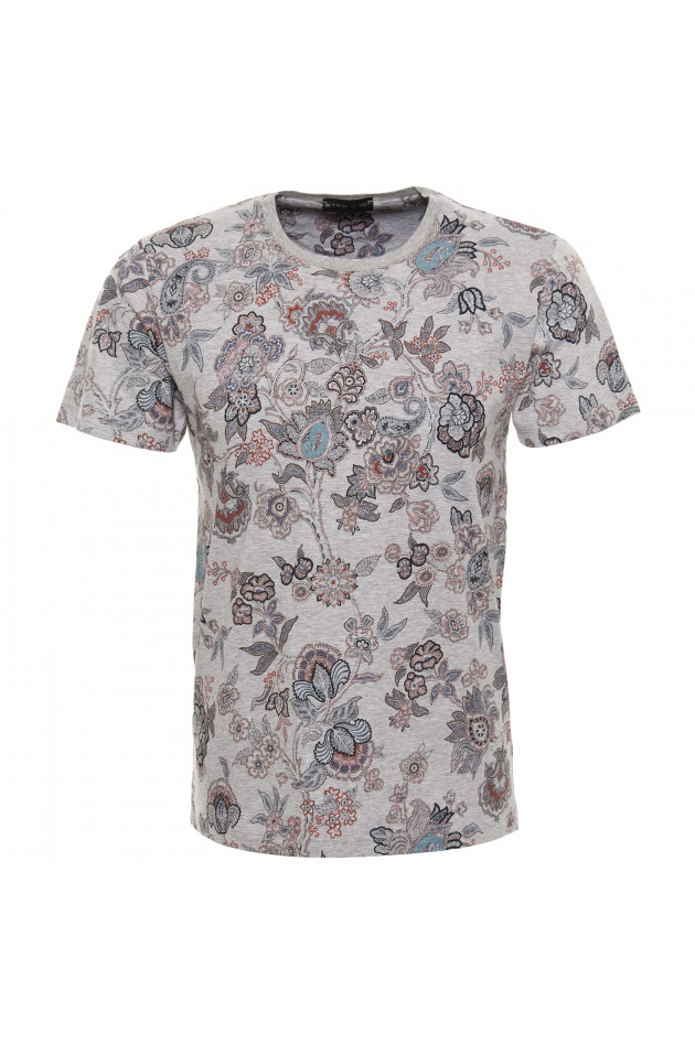Etro T-Shirt Grau gemustert