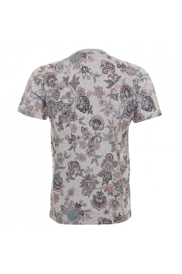 Etro T-Shirt Grau gemustert