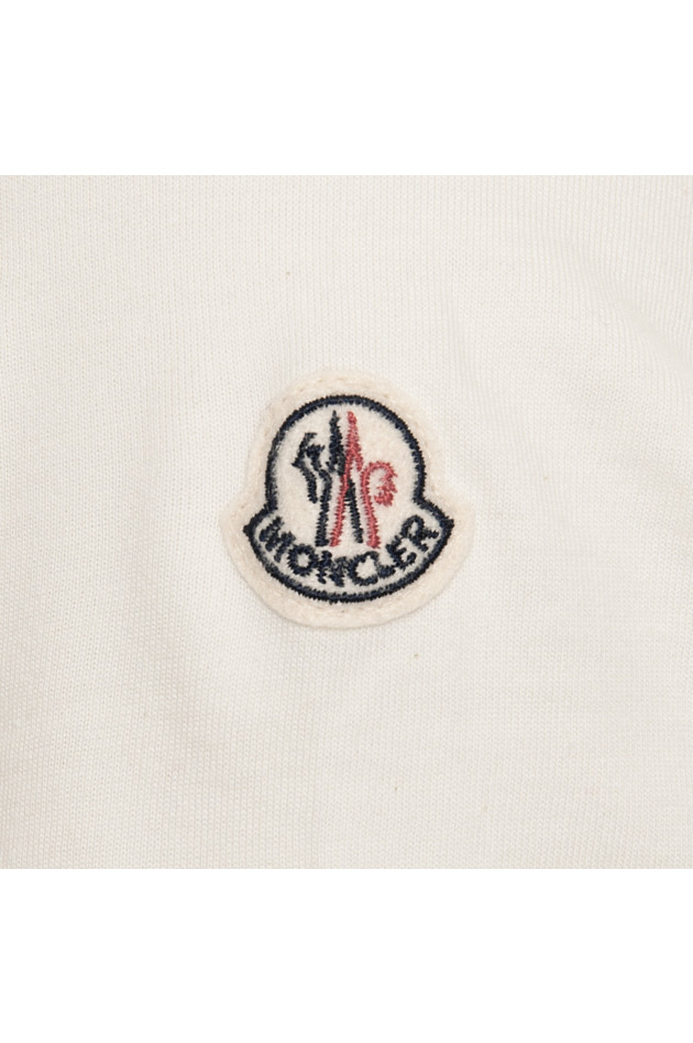 Moncler T-Shirt in Natur/Blau