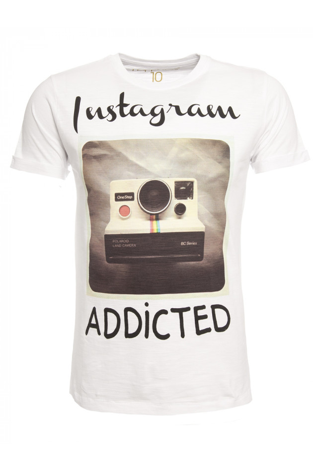 Happiness T-Shirt INSTAGRAM in Weiß