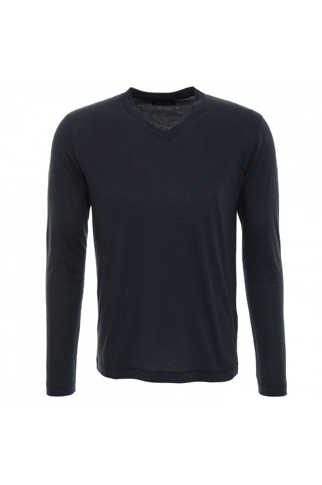 Witty Knitters T-Shirt langarm in Navy
