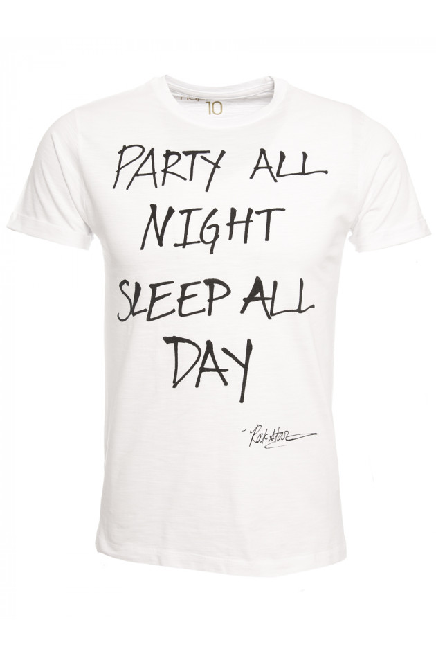 Happiness T-Shirt PARTY in Weiß