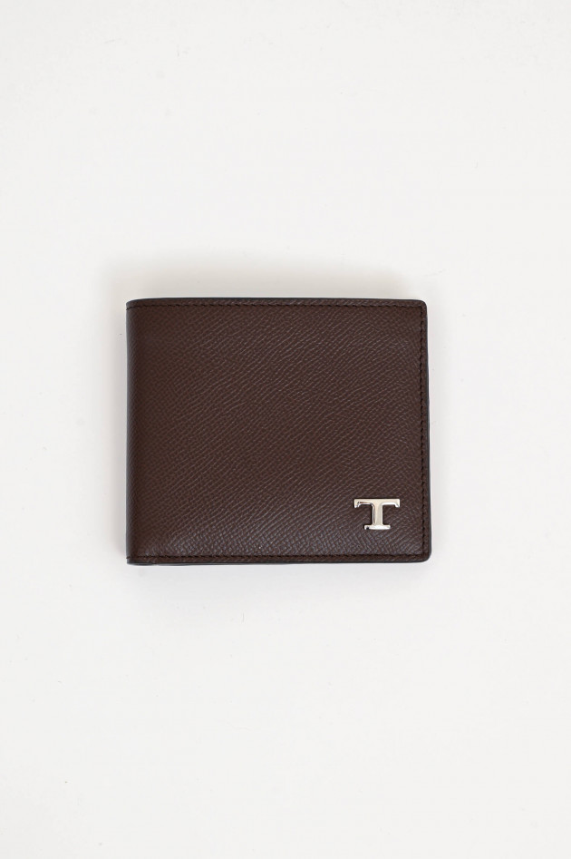 Tod's Brieftasche in Braun/Hellblau