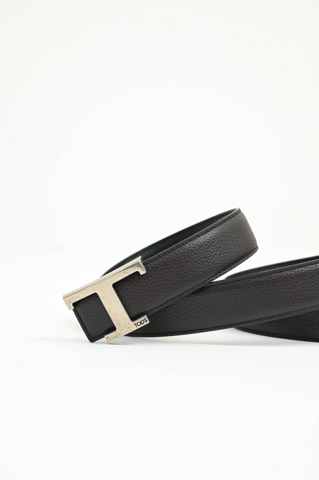 Tod's Wendegürtel in Braun/Schwarz