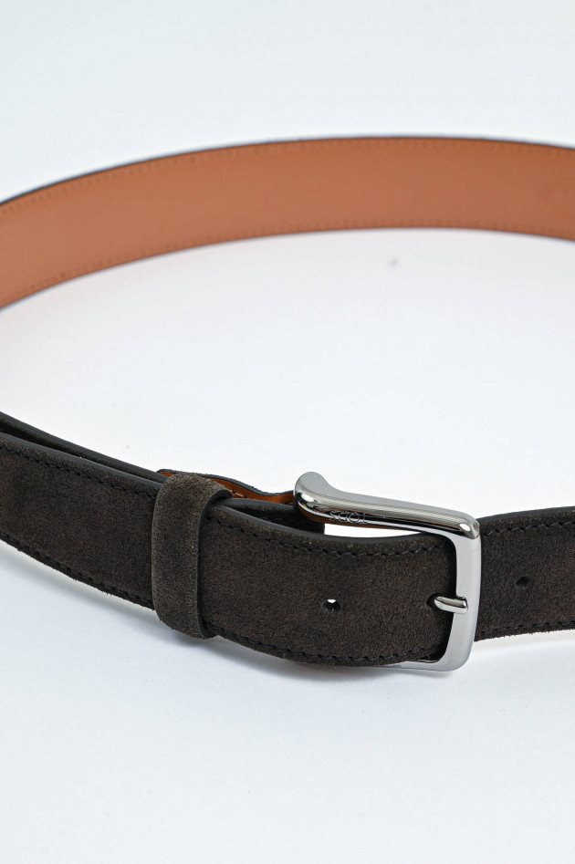 Tod's Gürtel aus Veloursleder in Braun