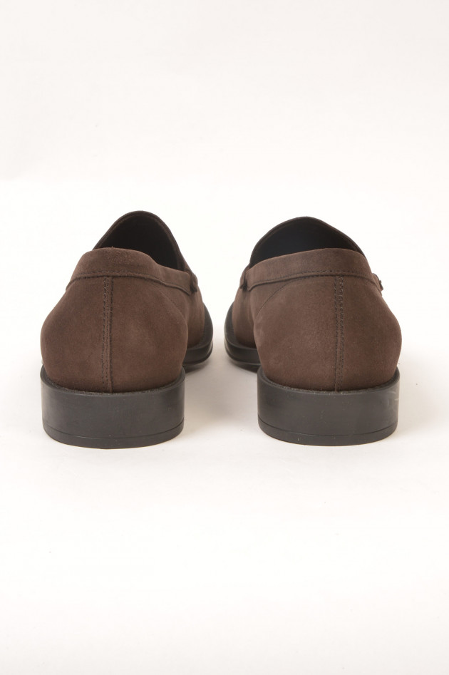 Tod's Loafers aus Veloursleder in Braun