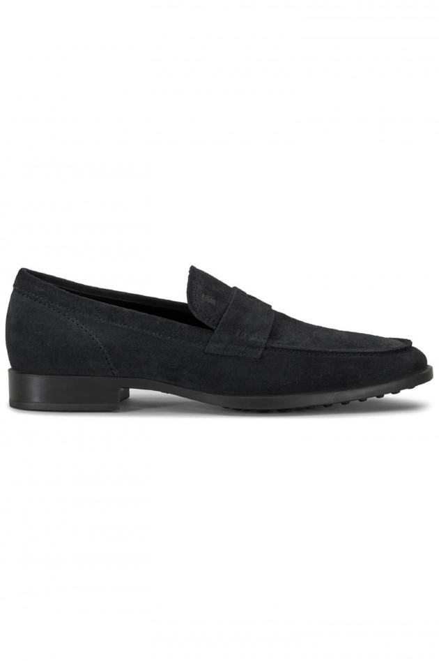 Tod's Loafers aus Veloursleder in Schwarz