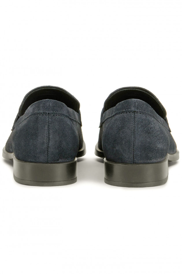 Tod's Loafers aus Veloursleder in Navy