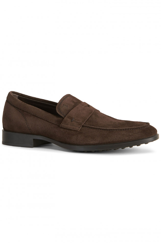 Tod's Loafers aus Veloursleder in Braun