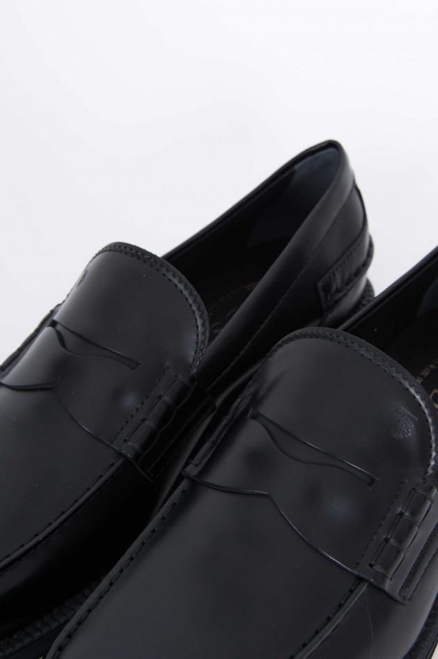 Tod's Leder Loafer in Schwarz