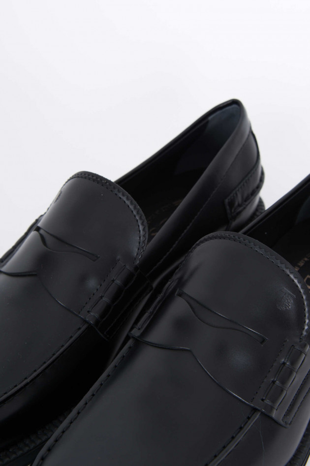 Tod's Leder Loafer in Schwarz