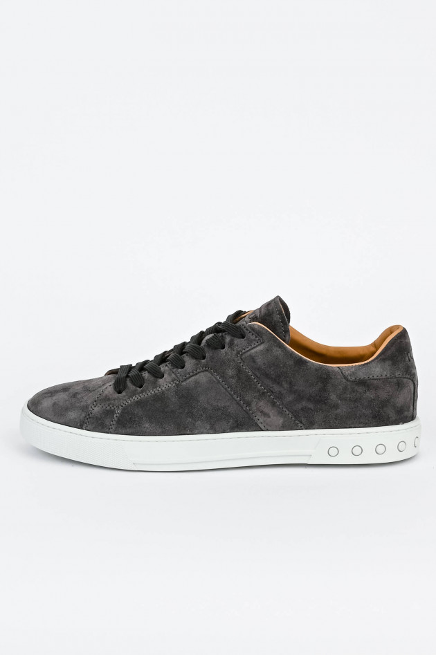 Tod's Rauleder Sneakers in Grau