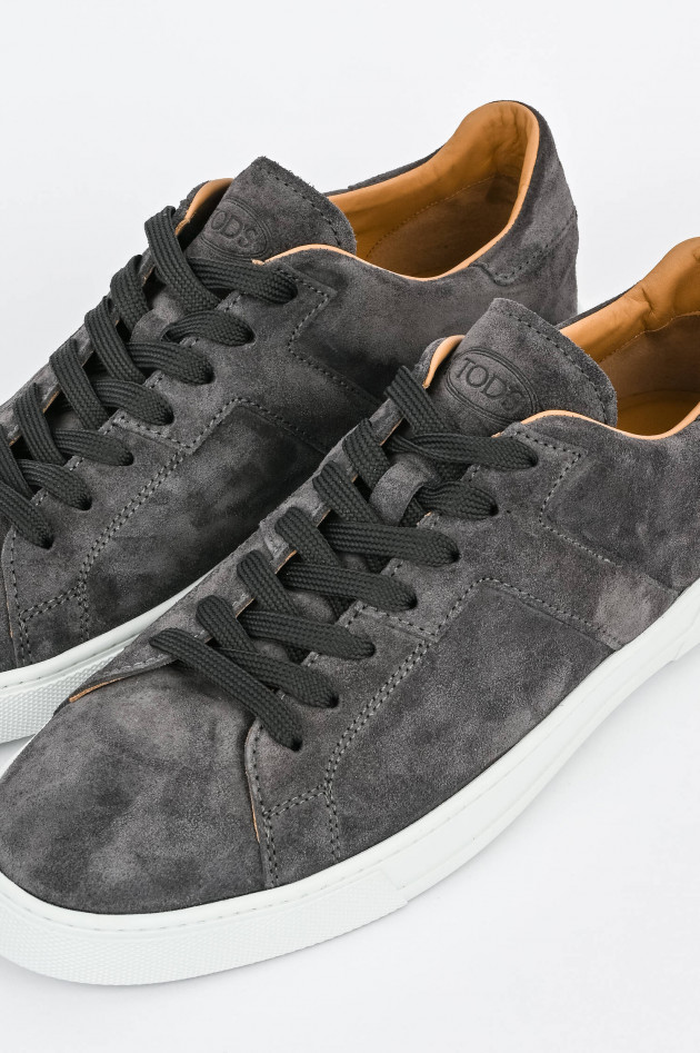 Tod's Rauleder Sneakers in Grau