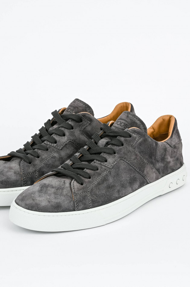 Tod's Rauleder Sneakers in Grau