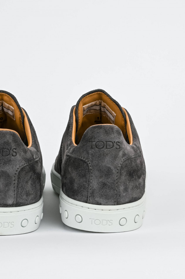 Tod's Rauleder Sneakers in Grau