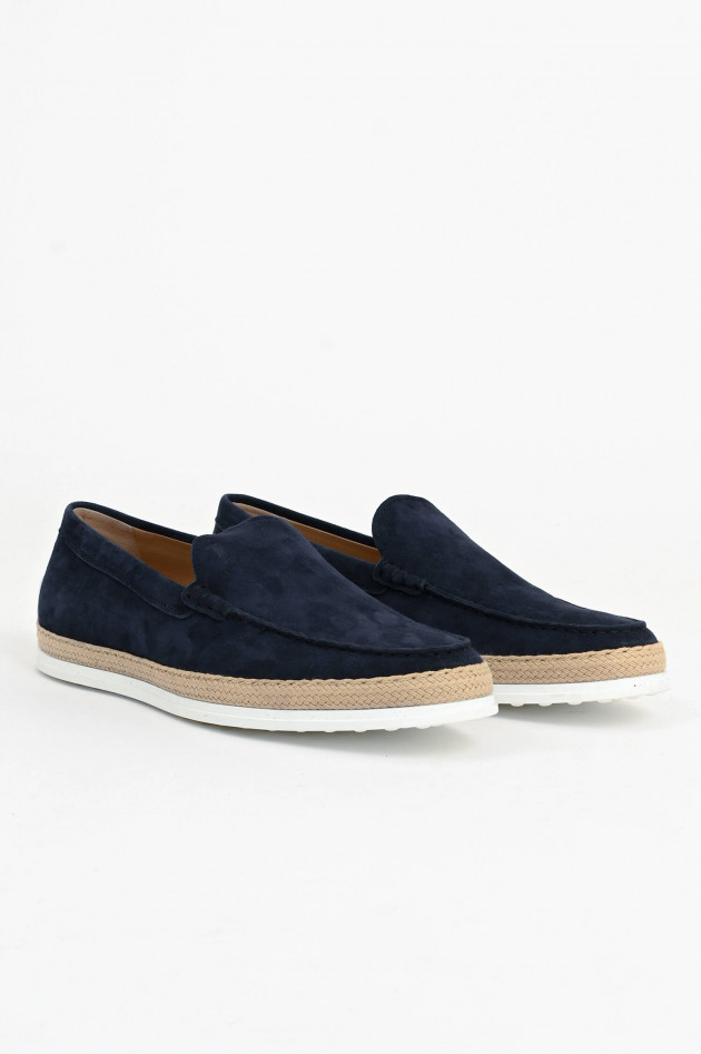 Tod's Slipper-Loafer in Dunkelblau